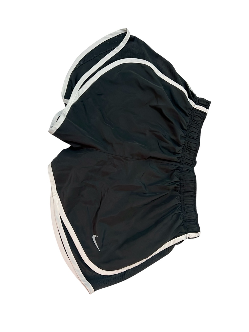 Nike Grey Athletic Shorts White Piping Women’s Large